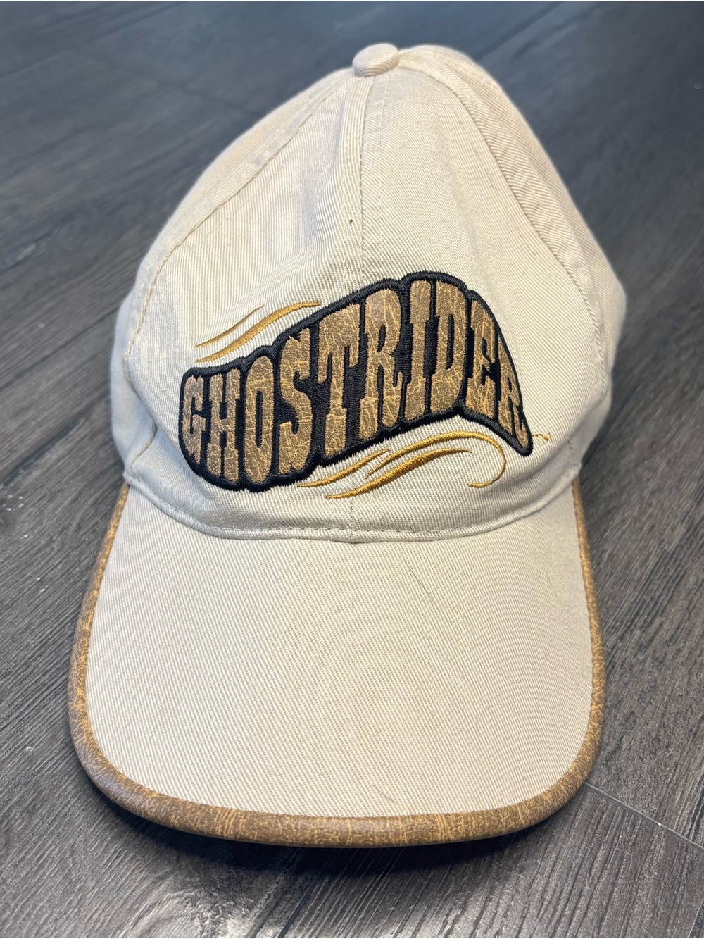 Knotts Berry Farm Ghost Rider Hat Snoopy Amusement Park Roller Coaster Leather